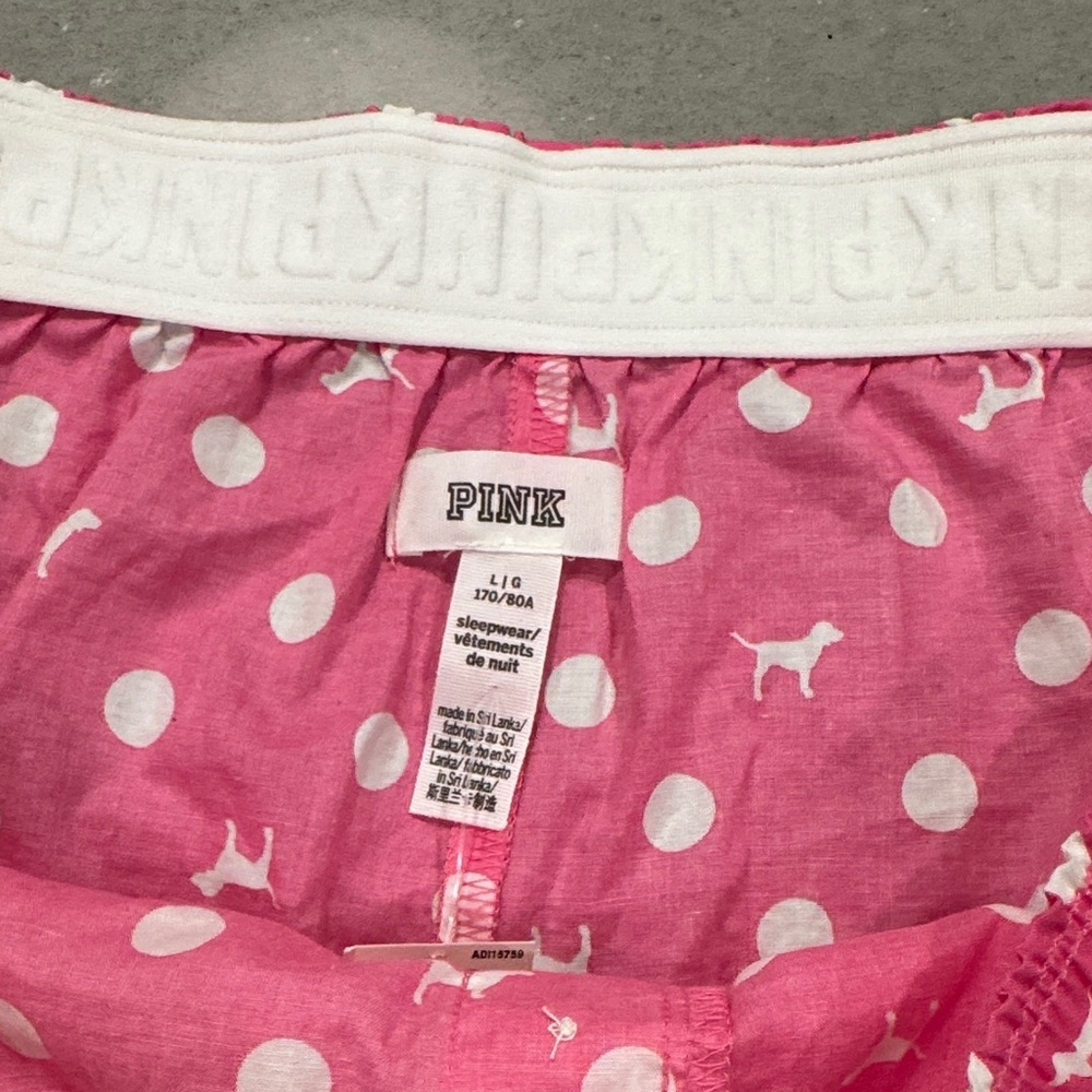 PINK Victoria's Secret Orange and Pink Boxer Shorts Bundle size Medium and Large - Picture 10 of 12